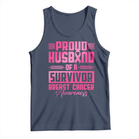 Husband Of A Warrior Breast Cancer Awareness Tank Top Wife Support Squad - Wonder Print Shop