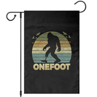 Onefoot Leg Amputee Recovery Garden Flag Retro One Foot Bigfoot - Wonder Print Shop