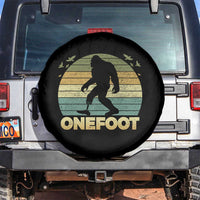 Onefoot Leg Amputee Recovery Spare Tire Cover Retro One Foot Bigfoot - Wonder Print Shop