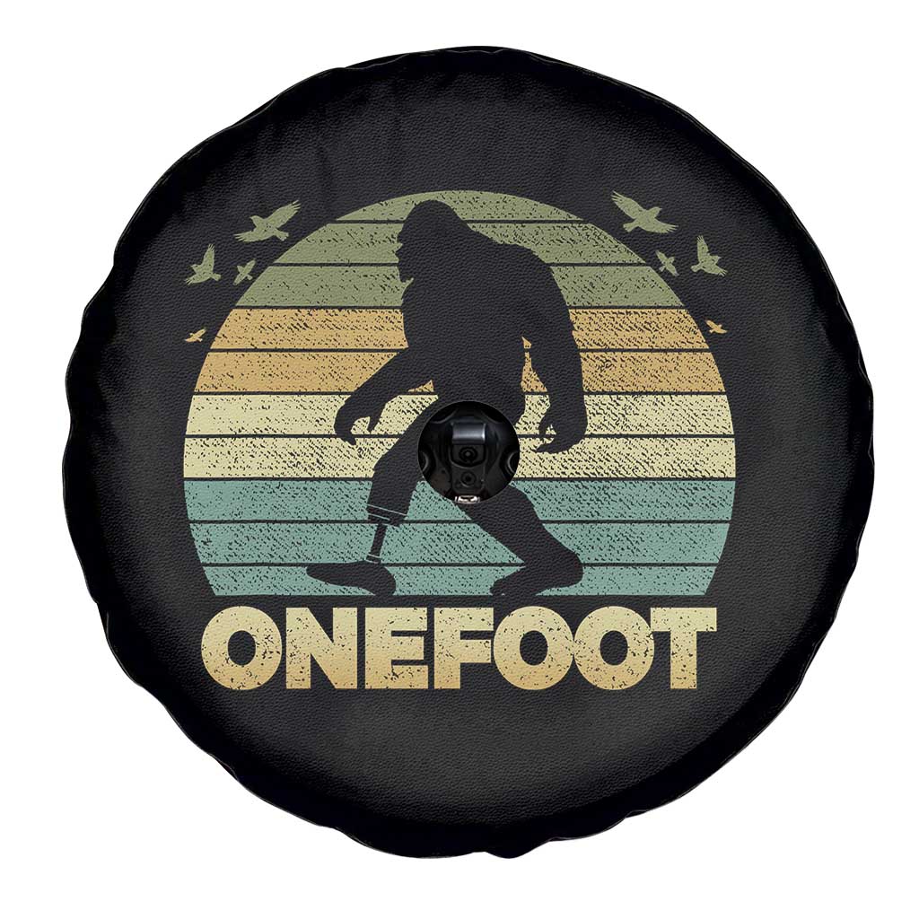 Onefoot Leg Amputee Recovery Spare Tire Cover Retro One Foot Bigfoot - Wonder Print Shop