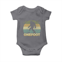 Onefoot Leg Amputee Recovery Baby Onesie Retro One Foot Bigfoot - Wonder Print Shop