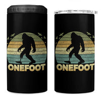 Onefoot Leg Amputee Recovery 4 in 1 Can Cooler Tumbler Retro One Foot Bigfoot - Wonder Print Shop