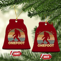 Onefoot Leg Amputee Recovery Ceramic Ornament Retro One Foot Bigfoot - Wonder Print Shop