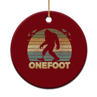 Onefoot Leg Amputee Recovery Ceramic Ornament Retro One Foot Bigfoot - Wonder Print Shop