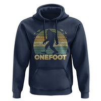 Onefoot Leg Amputee Recovery Hoodie Retro One Foot Bigfoot - Wonder Print Shop