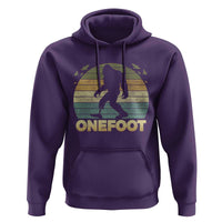 Onefoot Leg Amputee Recovery Hoodie Retro One Foot Bigfoot - Wonder Print Shop