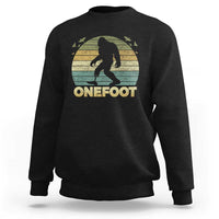 Onefoot Leg Amputee Recovery Sweatshirt Retro One Foot Bigfoot - Wonder Print Shop