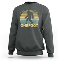 Onefoot Leg Amputee Recovery Sweatshirt Retro One Foot Bigfoot - Wonder Print Shop