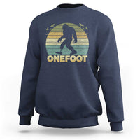 Onefoot Leg Amputee Recovery Sweatshirt Retro One Foot Bigfoot - Wonder Print Shop
