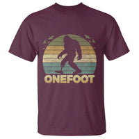 Onefoot Leg Amputee Recovery T Shirt Retro One Foot Bigfoot - Wonder Print Shop