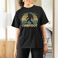 Onefoot Leg Amputee Recovery T Shirt For Women Retro One Foot Bigfoot - Wonder Print Shop