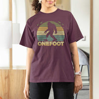 Onefoot Leg Amputee Recovery T Shirt For Women Retro One Foot Bigfoot - Wonder Print Shop