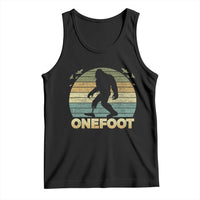 Onefoot Leg Amputee Recovery Tank Top Retro One Foot Bigfoot - Wonder Print Shop