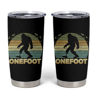 Onefoot Leg Amputee Recovery Tumbler Cup Retro One Foot Bigfoot - Wonder Print Shop