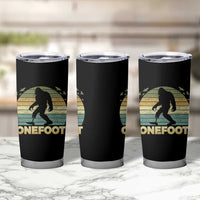 Onefoot Leg Amputee Recovery Tumbler Cup Retro One Foot Bigfoot - Wonder Print Shop