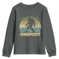 Onefoot Leg Amputee Recovery Youth Sweatshirt Retro One Foot Bigfoot - Wonder Print Shop
