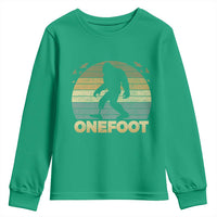 Onefoot Leg Amputee Recovery Youth Sweatshirt Retro One Foot Bigfoot - Wonder Print Shop