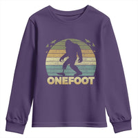 Onefoot Leg Amputee Recovery Youth Sweatshirt Retro One Foot Bigfoot - Wonder Print Shop
