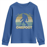 Onefoot Leg Amputee Recovery Youth Sweatshirt Retro One Foot Bigfoot - Wonder Print Shop