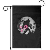 Bigfoot Pink Ribbon Breast Cancer Awareness Garden Flag - Wonder Print Shop