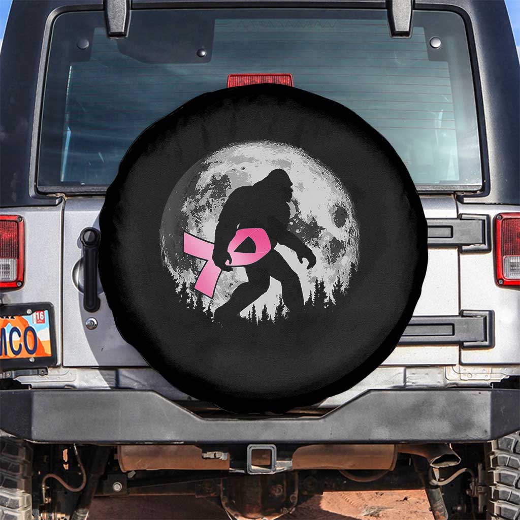 Bigfoot Pink Ribbon Breast Cancer Awareness Spare Tire Cover - Wonder Print Shop