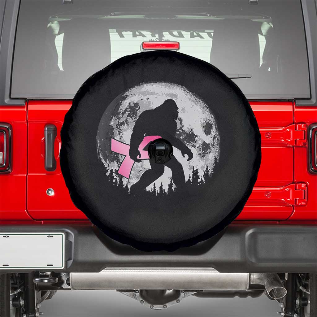 Bigfoot Pink Ribbon Breast Cancer Awareness Spare Tire Cover - Wonder Print Shop