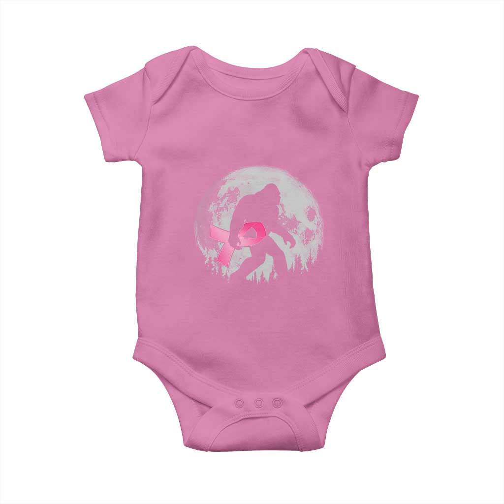 Bigfoot Pink Ribbon Breast Cancer Awareness Baby Onesie - Wonder Print Shop