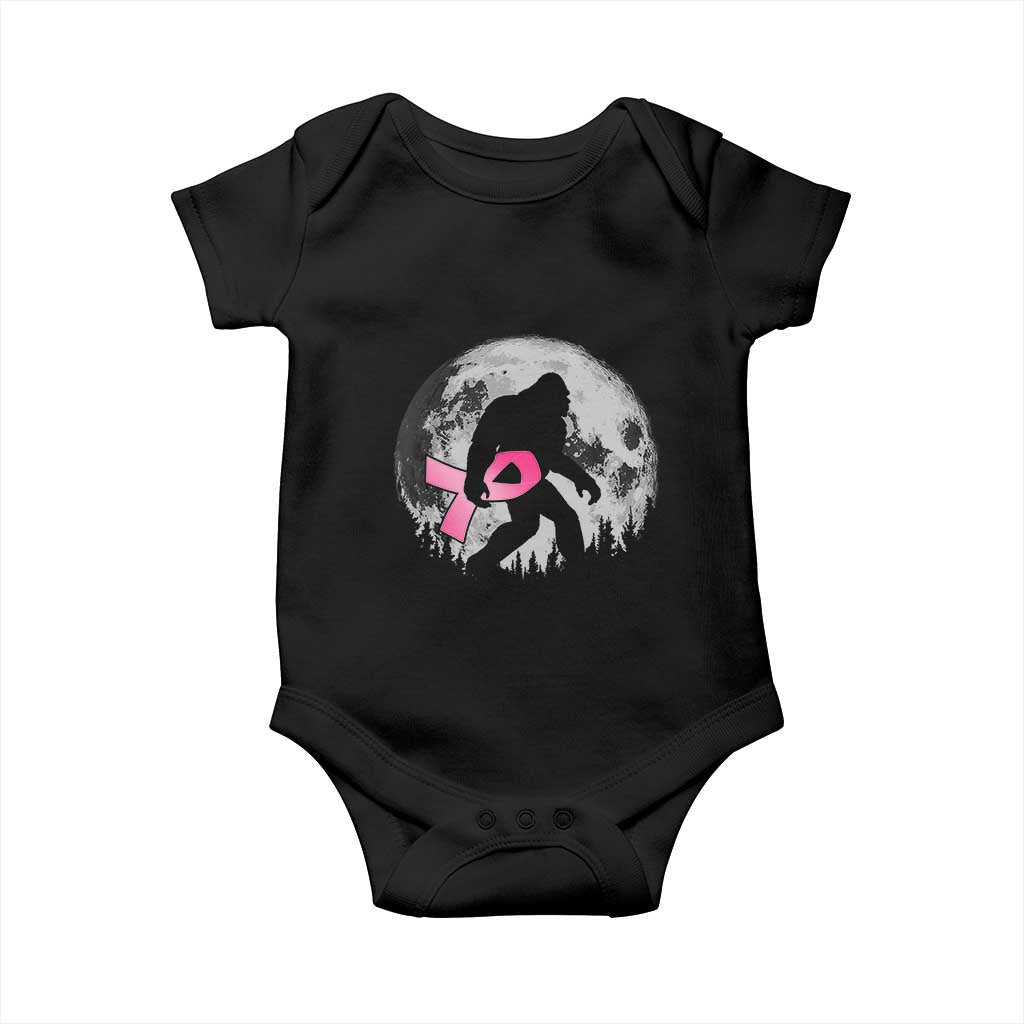 Bigfoot Pink Ribbon Breast Cancer Awareness Baby Onesie - Wonder Print Shop