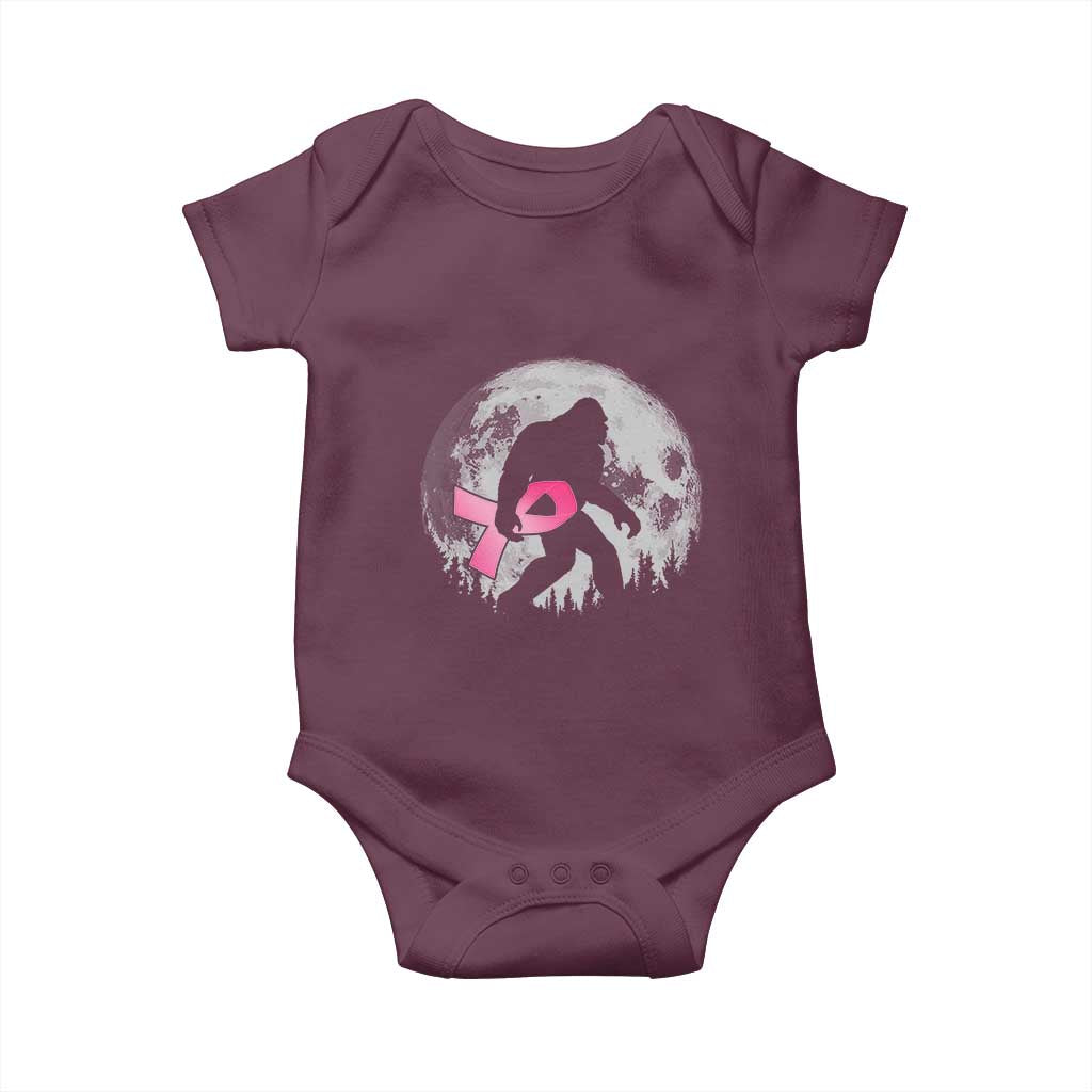 Bigfoot Pink Ribbon Breast Cancer Awareness Baby Onesie - Wonder Print Shop