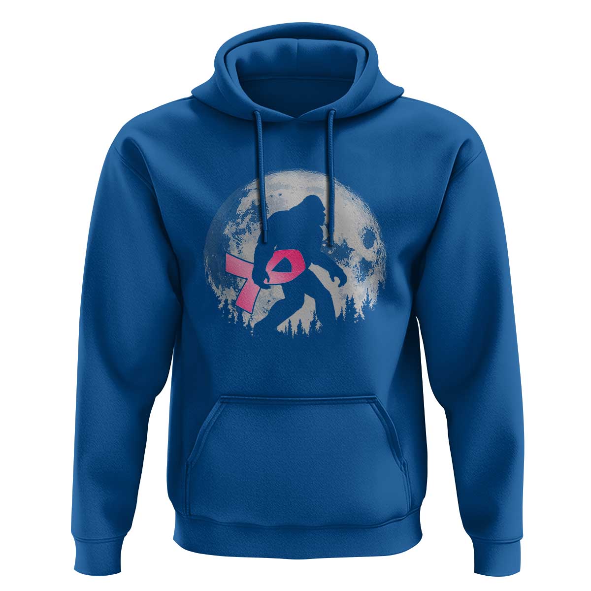 Bigfoot Pink Ribbon Breast Cancer Awareness Hoodie - Wonder Print Shop