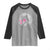 Bigfoot Pink Ribbon Breast Cancer Awareness Raglan Shirt - Wonder Print Shop
