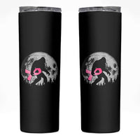 Bigfoot Pink Ribbon Breast Cancer Awareness Skinny Tumbler - Wonder Print Shop