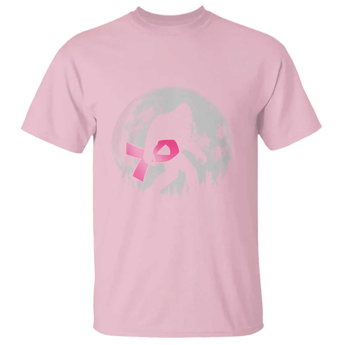 Bigfoot Pink Ribbon Breast Cancer Awareness T Shirt - Wonder Print Shop
