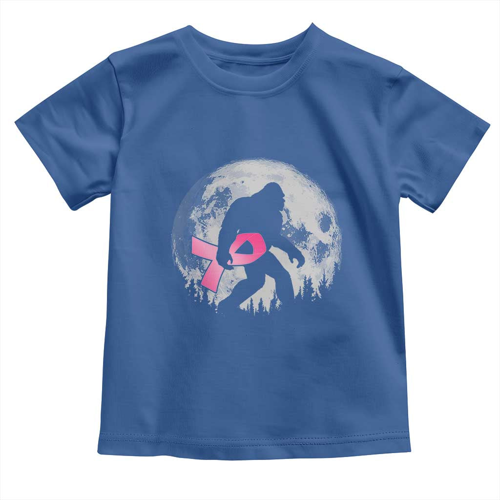 Bigfoot Pink Ribbon Breast Cancer Awareness Toddler T Shirt - Wonder Print Shop
