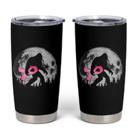 Bigfoot Pink Ribbon Breast Cancer Awareness Tumbler Cup - Wonder Print Shop