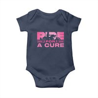 Breast Cancer Motorcycle Baby Onesie Pink Ribbon Ride For A Cure - Wonder Print Shop