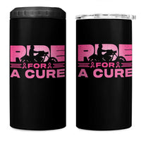 Breast Cancer Motorcycle 4 in 1 Can Cooler Tumbler Pink Ribbon Ride For A Cure - Wonder Print Shop