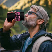 Breast Cancer Motorcycle 4 in 1 Can Cooler Tumbler Pink Ribbon Ride For A Cure - Wonder Print Shop