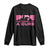 Breast Cancer Motorcycle Long Sleeve Shirt Pink Ribbon Ride For A Cure - Wonder Print Shop