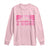 Breast Cancer Motorcycle Long Sleeve Shirt Pink Ribbon Ride For A Cure - Wonder Print Shop