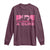 Breast Cancer Motorcycle Long Sleeve Shirt Pink Ribbon Ride For A Cure - Wonder Print Shop