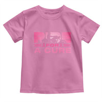 Breast Cancer Motorcycle Toddler T Shirt Pink Ribbon Ride For A Cure - Wonder Print Shop