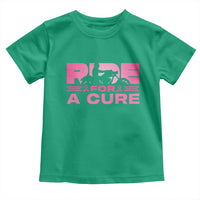 Breast Cancer Motorcycle Toddler T Shirt Pink Ribbon Ride For A Cure - Wonder Print Shop
