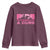 Breast Cancer Motorcycle Youth Sweatshirt Pink Ribbon Ride For A Cure - Wonder Print Shop