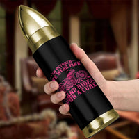 Breast Cancer Motorcycle Bullet Tumbler In October We Wear Pink Ride For A Cure - Wonder Print Shop