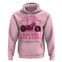 Breast Cancer Motorcycle Hoodie In October We Wear Pink Ride For A Cure - Wonder Print Shop