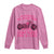 Breast Cancer Motorcycle Long Sleeve Shirt In October We Wear Pink Ride For A Cure - Wonder Print Shop