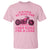 Breast Cancer Motorcycle T Shirt In October We Wear Pink Ride For A Cure - Wonder Print Shop