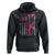 Firefighter Breast Cancer Awareness Hoodie Fight For A Cure American Flag - Wonder Print Shop