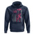 Firefighter Breast Cancer Awareness Hoodie Fight For A Cure American Flag - Wonder Print Shop